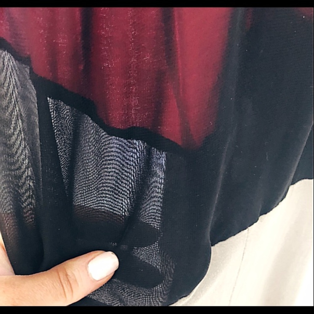Long Color block Maxi Dress - Picture 3 of 6